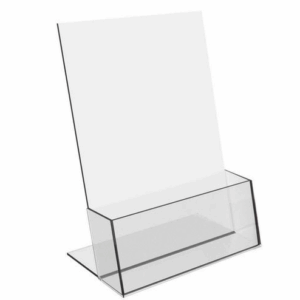 Portafolletos de Acrílico Inclinado – 1 Compartimento